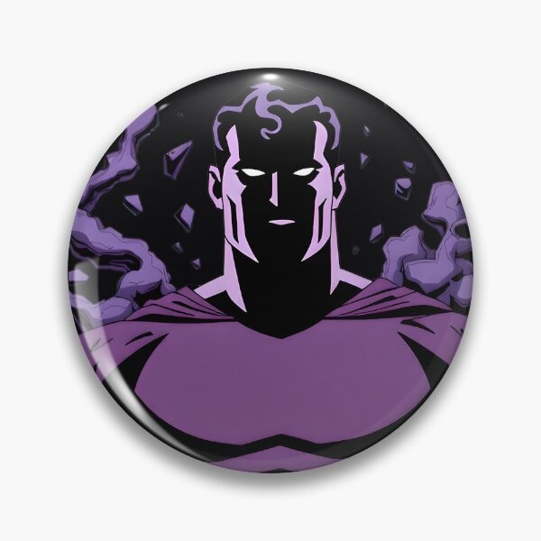 Item preview, Dark Power Hero – Bold Purple Comic Art with Shadow Aura designed and sold by Field-23.