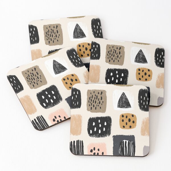 Item preview, Warm Beige Blocks in Balanced Minimalist Pattern designed and sold by Piotrek0001.