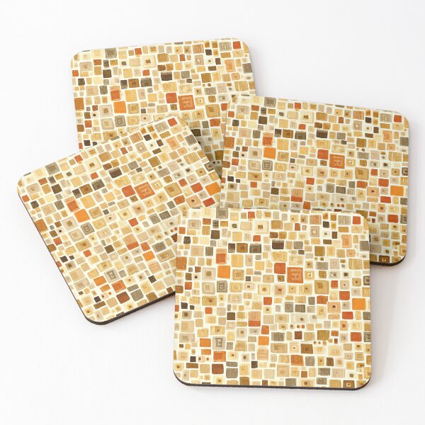 Item preview, Organic Japandi Grid with Warm Modern Shapes designed and sold by Piotrek0001.