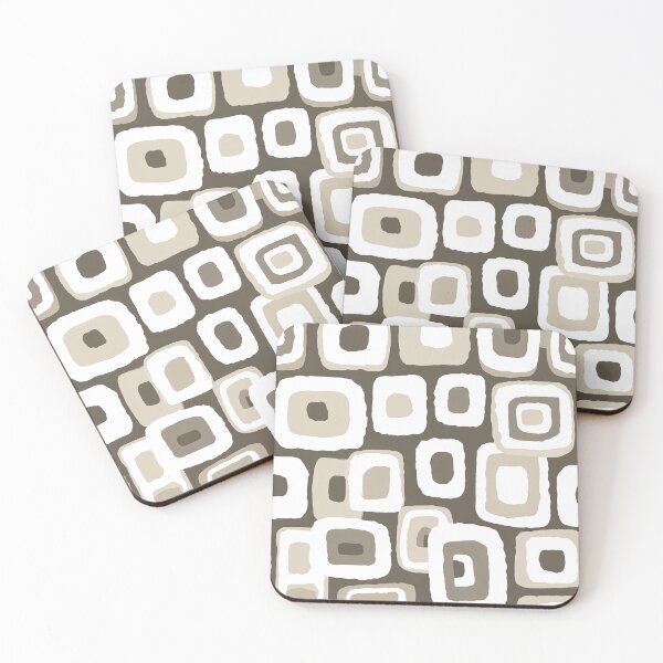 Item preview, Modern Japandi Squares with Soft Earthy Colors designed and sold by Piotrek0001.