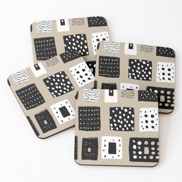Item preview, Clean Beige Pattern with Japandi Inspired Shapes designed and sold by Piotrek0001.