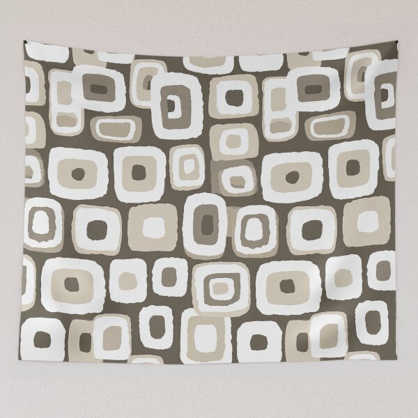 Item preview, Modern Japandi Squares with Soft Earthy Colors designed and sold by Piotrek0001.