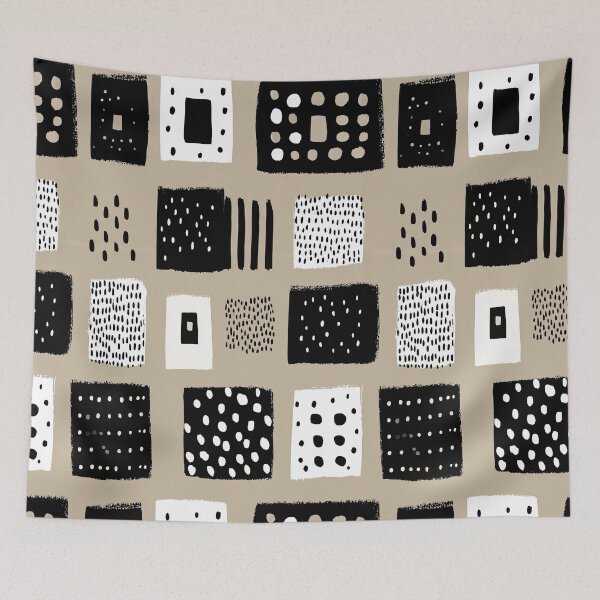 Item preview, Clean Beige Pattern with Japandi Inspired Shapes designed and sold by Piotrek0001.