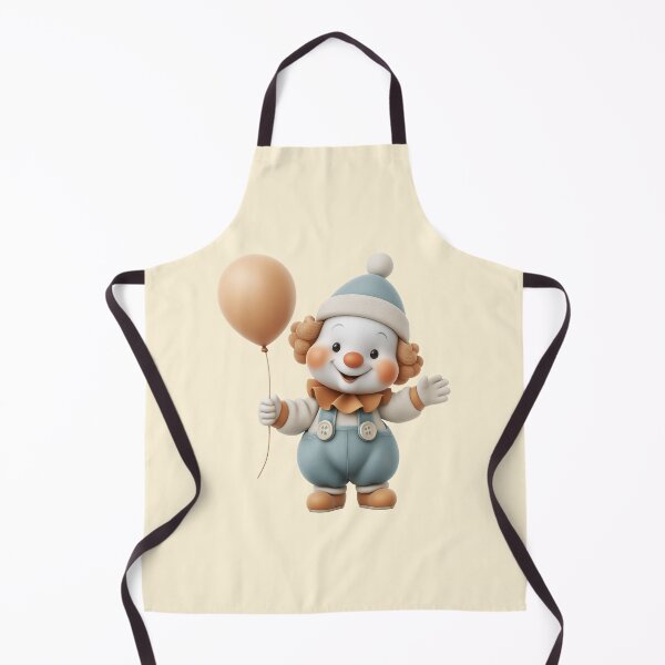 Item preview, Cute Baby Clown Holding Balloon – Adorable Cartoon Character Illustration designed and sold by Art of Ngu.