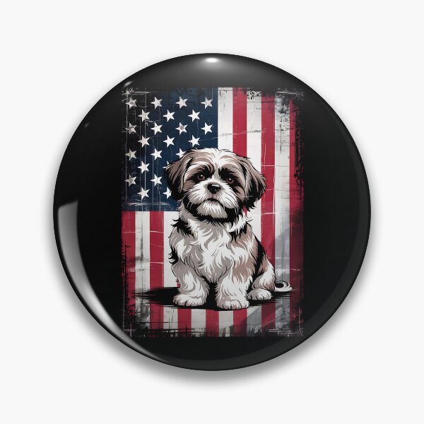 Item preview, Shih Tzu Dog Dad 4th of July Patriotic USA Independence Day designed and sold by BakeryDozen.