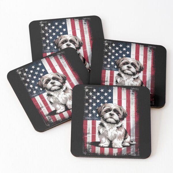 Item preview, Shih Tzu Dog Dad 4th of July Patriotic USA Independence Day designed and sold by BakeryDozen.