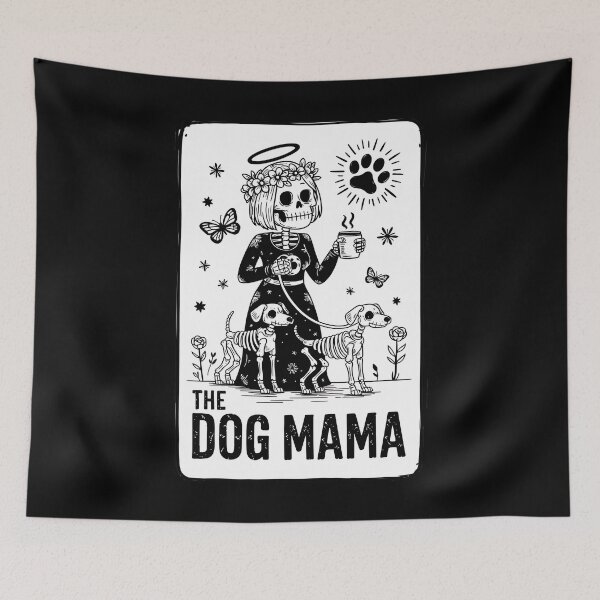 Item preview, The Dog Mama Tarot Card Pet Lover Happy Mother's Day designed and sold by BakeryDozen.