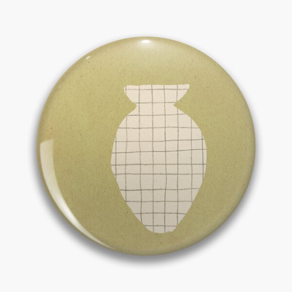 Item preview, Checkered vase silhouette on pale green paper designed and sold by WhalesWay.