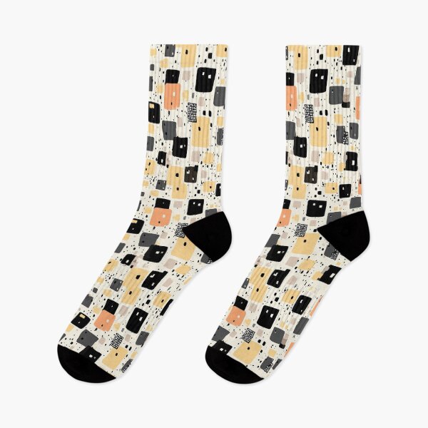 Item preview, Soft Beige Squares with Japandi Natural Order designed and sold by Piotrek0001.