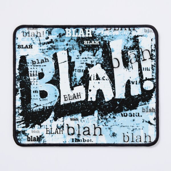 Item preview, Blah!, blue graffiti style graphic, pop-art vibe designed and sold by silent-violin.