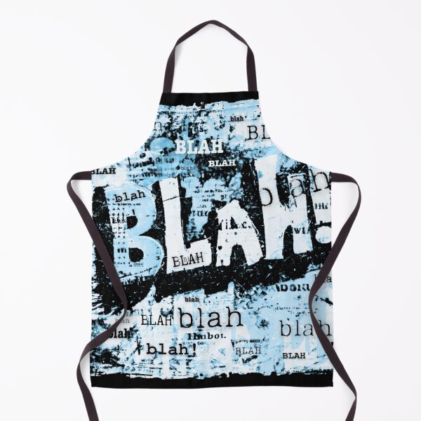 Item preview, Blah!, blue graffiti style graphic, pop-art vibe designed and sold by silent-violin.