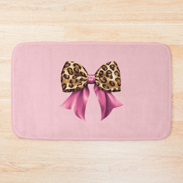 Item preview, Pink and Brown Cheetah Satin Bow – Cute Animal Print Glam designed and sold by EmeraldeaArt.