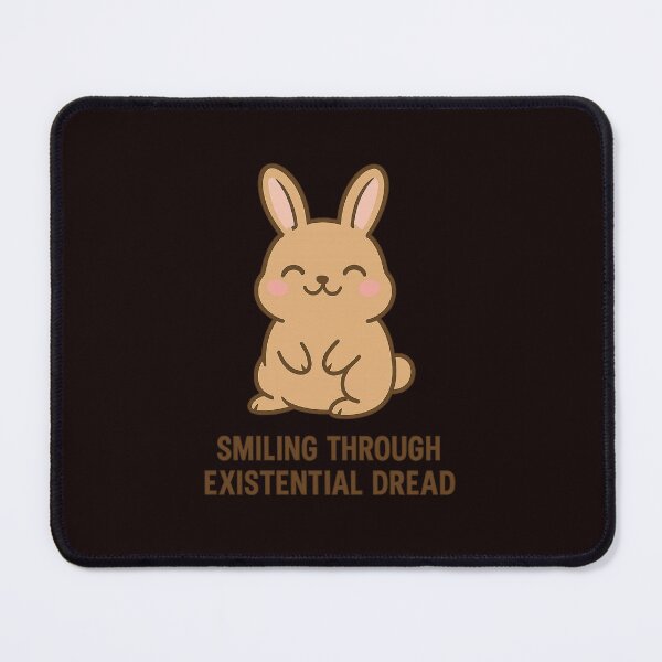 Item preview, Kawaii Bunny – Smiling Through Existential Dread designed and sold by Tadeusz1.