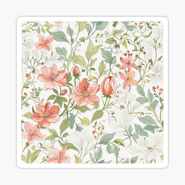 Item preview, Continuous Floral Pattern designed and sold by CoolPixels.