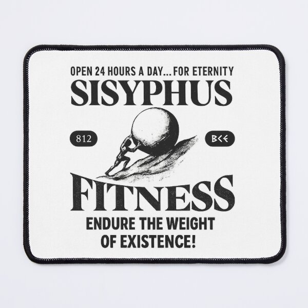 Item preview, Sisyphus Fitness - Satirical Greek Myth Gym Design designed and sold by haitrieuic96.