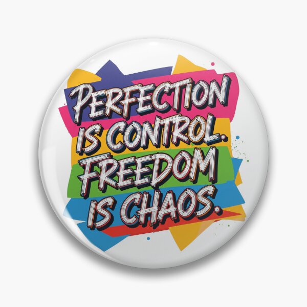 Item preview, Dystopian Quote Typography Perfection is Control Freedom is Chaos designed and sold by Elizarfa.
