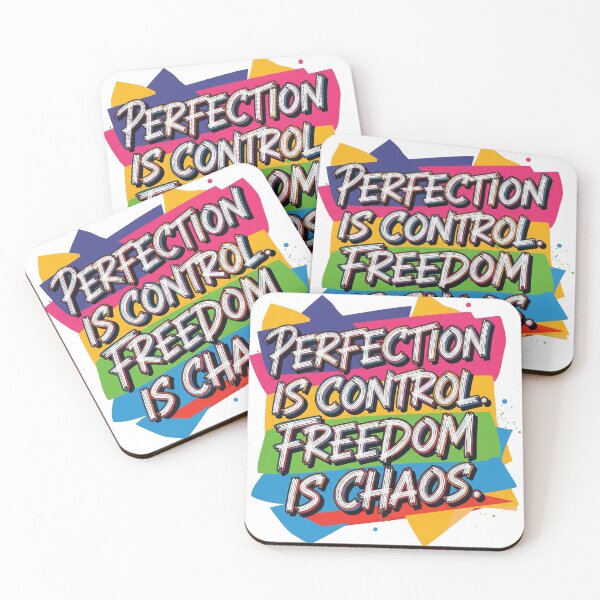 Item preview, Dystopian Quote Typography Perfection is Control Freedom is Chaos designed and sold by Elizarfa.