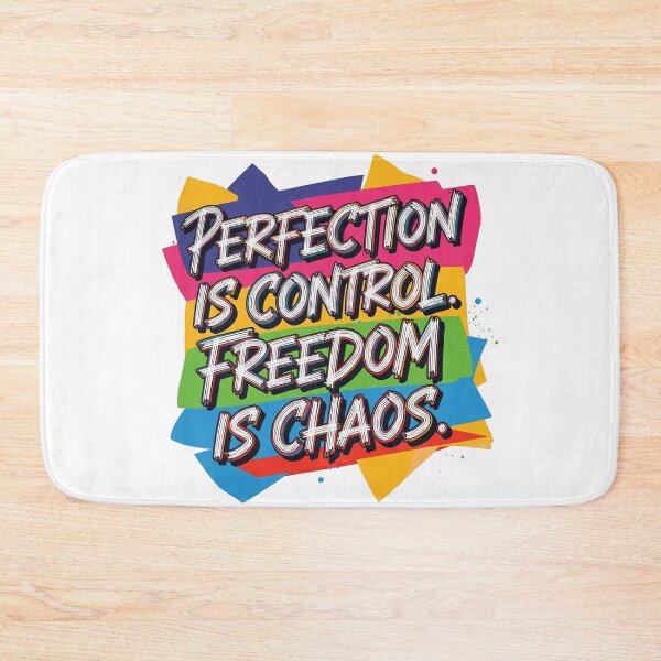 Item preview, Dystopian Quote Typography Perfection is Control Freedom is Chaos designed and sold by Elizarfa.