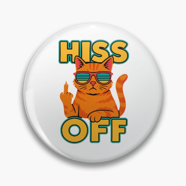 Item preview, Hiss Off – Funny Grumpy Cat Retro Design with Attitude designed and sold by Domci.