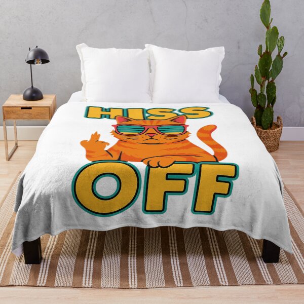 Item preview, Hiss Off – Funny Grumpy Cat Retro Design with Attitude designed and sold by Domci.