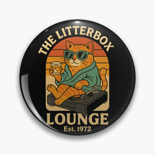 Item preview, The Litterbox Lounge – Retro Cat Club Design (Est. 1972) designed and sold by Domci.