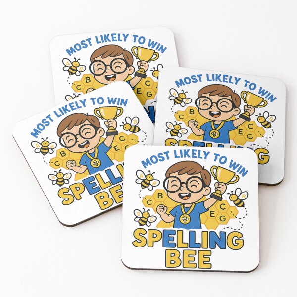 Item preview, Most likely to win a spelling bee designed and sold by PixeledCraft.