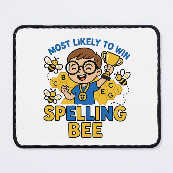 Item preview, Most likely to win a spelling bee designed and sold by PixeledCraft.