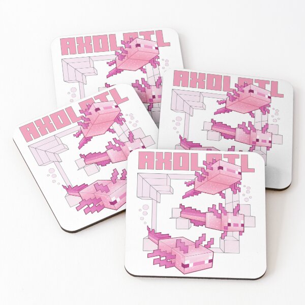 Item preview, Cute Pixel Axolotl – Pink Underwater Creature designed and sold by JayceTucker89.