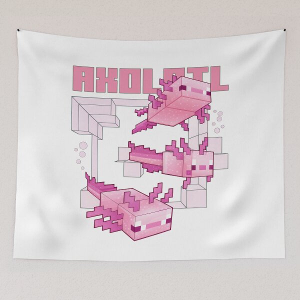 Item preview, Cute Pixel Axolotl – Pink Underwater Creature designed and sold by JayceTucker89.