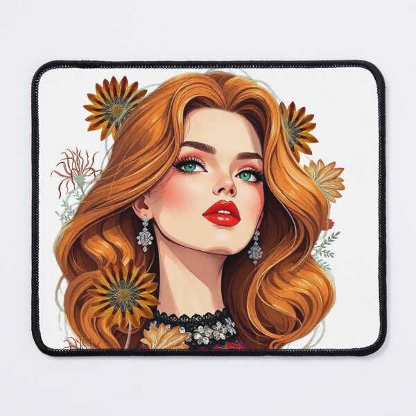 Item preview, a woman with flowers in her hair, designed and sold by B.P.Fashion.