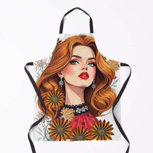 Item preview, a woman with flowers in her hair, designed and sold by B.P.Fashion.