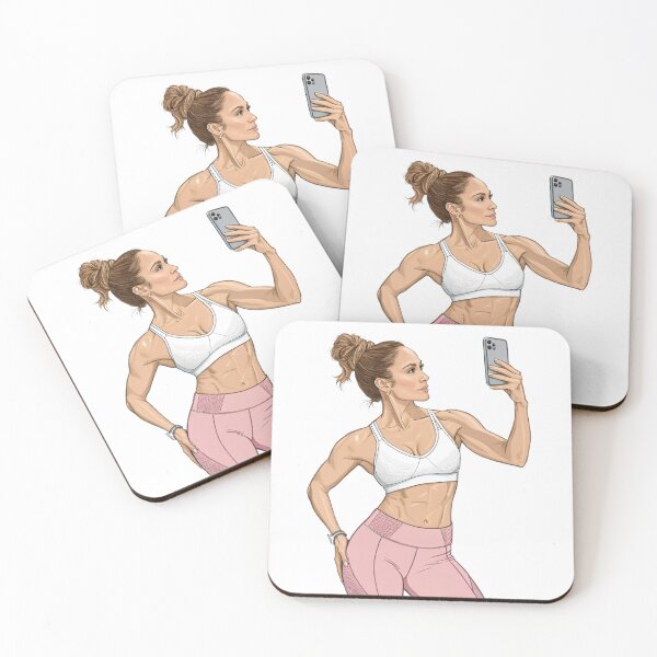 Item preview, Jennifer Lopez – Confident Fitness Style Illustration designed and sold by JayceTucker89.