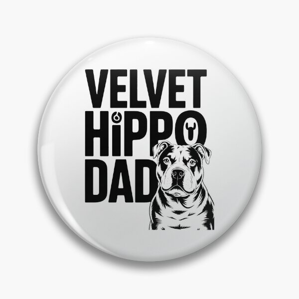 Item preview, Velvet Hippo Dad Pitbull Dog American Bully Pitbull Owner designed and sold by BakeryDozen.