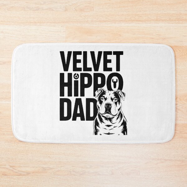 Item preview, Velvet Hippo Dad Pitbull Dog American Bully Pitbull Owner designed and sold by BakeryDozen.