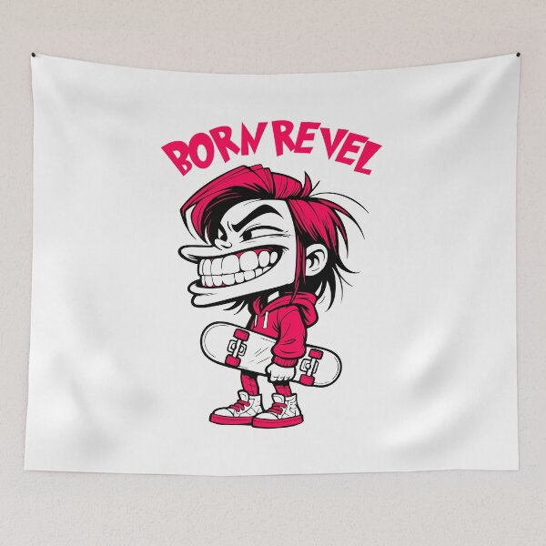 Item preview, Born Revel – Skate Rebel Character designed and sold by AtuqStudio.