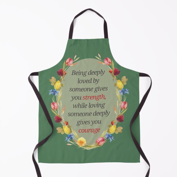 Item preview, Loved and Loving – Powerful Quote Design About Strength and Courage in Love designed and sold by ArtsyExplorer.