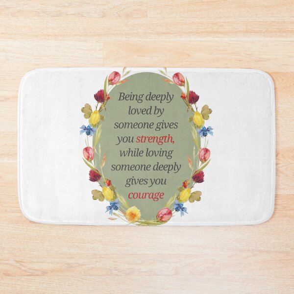 Item preview, Loved and Loving – Powerful Quote Design About Strength and Courage in Love designed and sold by ArtsyExplorer.