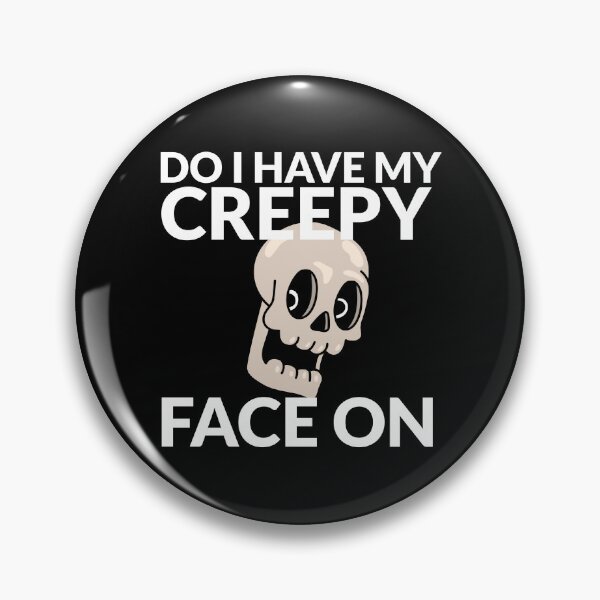 Item preview, Skull Face Creepy Halloween Design - Funny Dark Humor Gothic Art designed and sold by crazydotdesigns.