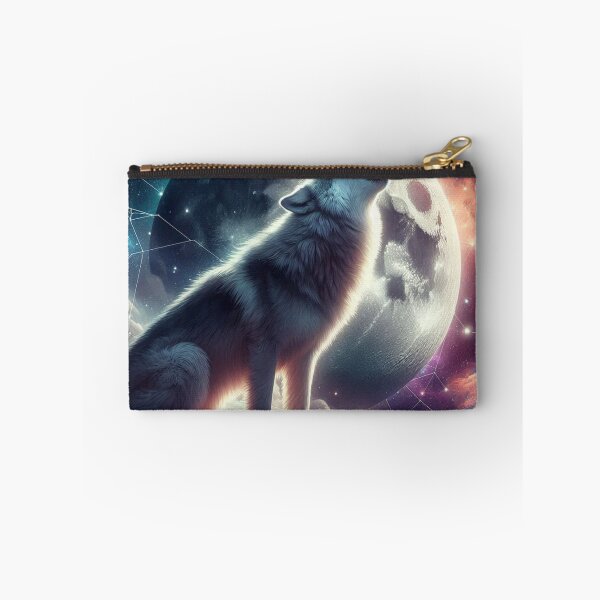 Item preview, Cosmic Wolf Howl – Constellation Moon & Starry Sky Design designed and sold by ashokreddy343.