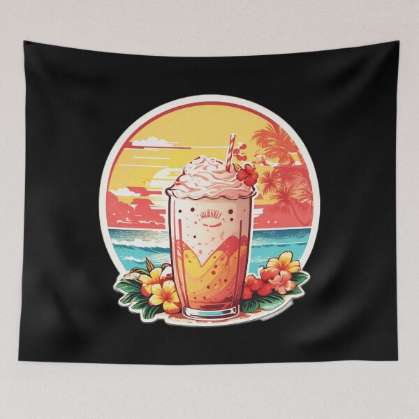 Item preview, Tasty Milkshake on a Hawaiian Beach at Sunset designed and sold by NautiChic.