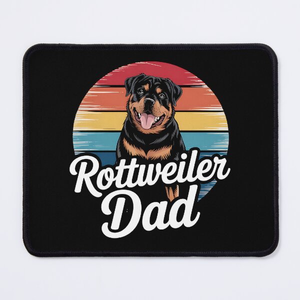 Item preview, Vintage Retro Sunset Dog Dad Rottweiler Fathers Day designed and sold by BakeryDozen.