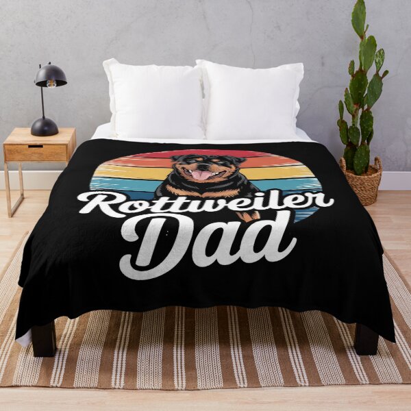 Item preview, Vintage Retro Sunset Dog Dad Rottweiler Fathers Day designed and sold by BakeryDozen.