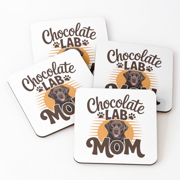 Item preview, Vintage Retro Sunset Dog Mom Chocolate Lab Pet Mothers Day designed and sold by BakeryDozen.