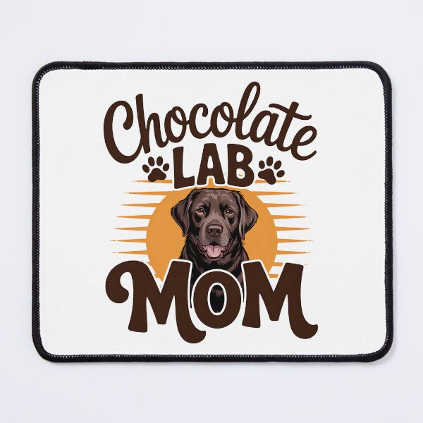 Item preview, Vintage Retro Sunset Dog Mom Chocolate Lab Pet Mothers Day designed and sold by BakeryDozen.