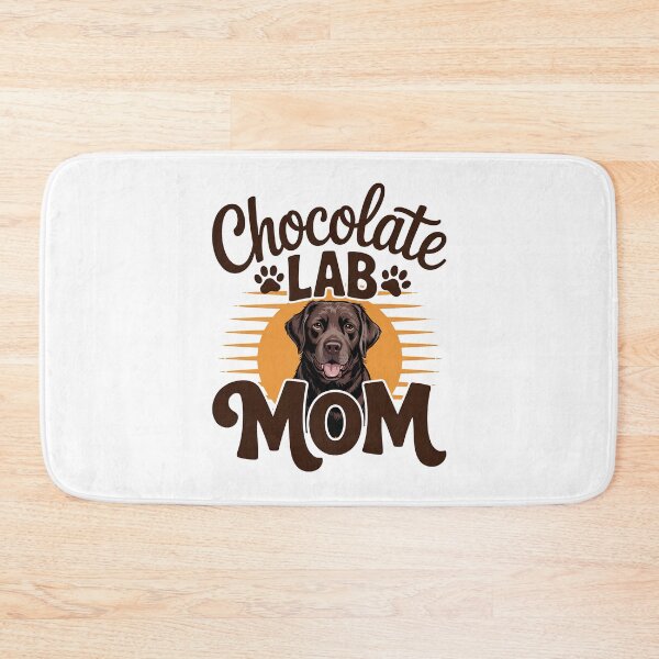 Item preview, Vintage Retro Sunset Dog Mom Chocolate Lab Pet Mothers Day designed and sold by BakeryDozen.