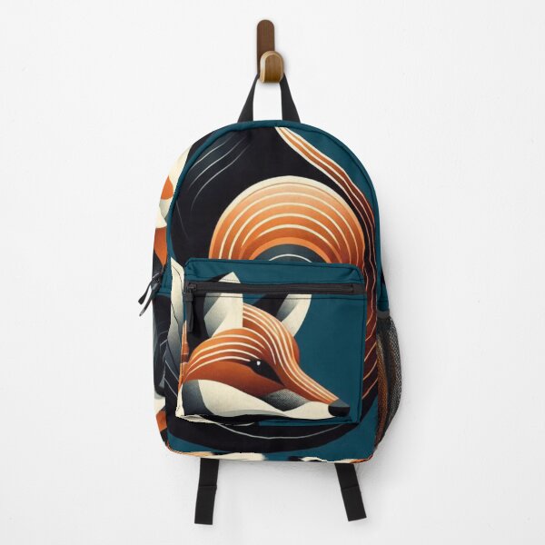 Item preview, Mid-Century Modern Fox – Stylized Woodland Design in Retro Shapes designed and sold by ashokreddy343.