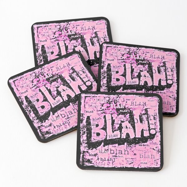 Item preview, Blah!, pink pop-art style artwork designed and sold by silent-violin.