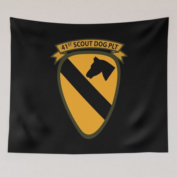 Item preview, Army - 41st  Scout Dog Platoon 1st Cav wo Txt designed and sold by Military Insignia Products.