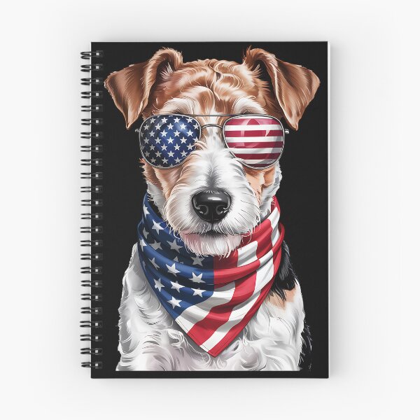 Item preview, Wire Fox Terrier Dog 4th Of July American Independence Day designed and sold by BakeryDozen.