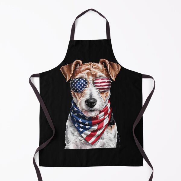 Item preview, Wire Fox Terrier Dog 4th Of July American Independence Day designed and sold by BakeryDozen.
